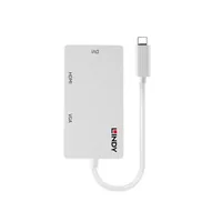 LINDY Konverter USB 3.1 Typ C auf 3 Displays HDMI DVI VGA