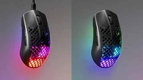 Steel Series Gaming-Maus Aerox 3 Schwarz - Maus Features: Spritzwassergeschützt - Programmierbare DPI-Einstellung - Staubgeschützt - RGB-Beleuchtung - Daumentaste - Beleuchtung - Bedienungsseite: Rechtshänder - Detailfarbe: Schwarz matt - Schwarz - Gewich