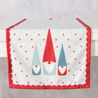 Boltze Tischläufer Remsy Textil, 140 x 40 cm - Materialtyp: Textil - Material: Polyester (PES) - Verpackungseinheit: 1 Stück - Detailfarbe: Rot - Alt Weiss - Produkttyp: Tischläufer