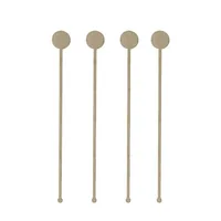 Papstar Einweg-Cocktailrührer COIN PURE 100 Stück Braun - Produkttyp: Einweg-Cocktailrührer - Materialtyp: Holz - Material: Holz - Detailfarbe: Braun - Länge: 18 cm