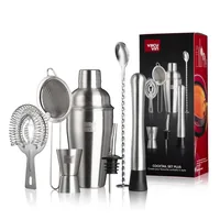 Vacuvin Drink Mixer Set Cocktail Set 7-teilig 550 l, Silber - Materialtyp: Kunststoff - Material: Edelstahl - Detailfarbe: Silber - Set: Ja - Fassungsvermögen: 550 l - Betriebsart: Manueller Betrieb