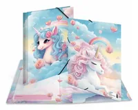 HERMA Sammelmappe A4 Karton Happy Unicorns Mehrfarbig - Typ: Gummibandmappe - Ausstattung: Innendruck - Detailfarbe: Mehrfarbig - Material: Karton