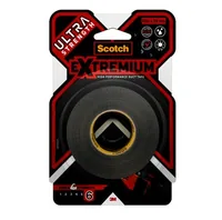 3M Gewebeband Scotch Extremium Ultra DT17 24 mm x 10 m, Schwarz - Breite: 24 mm - Länge: 10 m - Verpackungseinheit: 1 Stück - Detailfarbe: Schwarz - Klebehaftung: Extra stark - Art: Klebeband
