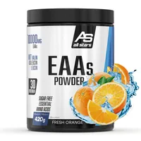 All Stars EAA Orange 420 g - Produktionsland: Deutschland - Anwendungszweck: Muskelaufbau - Regeneration - Einnahme: Nach Aktivität - Vor Aktivität - Nachhaltigkeit: Nicht angegeben - Gewicht pro Einheit: 420 g - Produkttyp: Aminosäure-Pulver