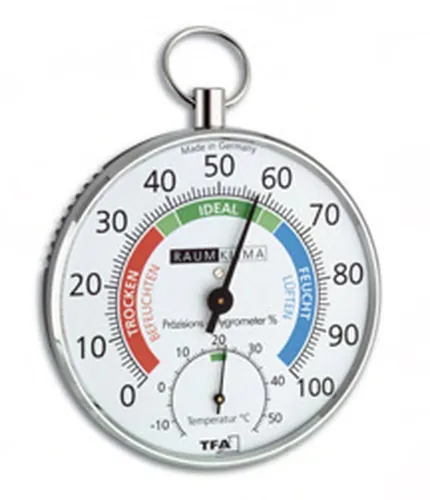 TFA Dostmann Thermo-/Hygrometer farbige Komfortzonen - Detailfarbe: Silber - Typ: Thermo-/Hygrometer - Anwendungsbereich: Temperatur-/Feuchtemessung - Haus