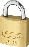 Abus Vorhängeschloss 55/25 Gold Messing - Schlossart: Schlüssel - Set: Nein - Aussenanwendung: Ja