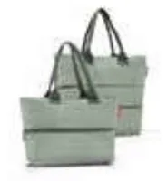 Reisenthel Tasche Shopper e1 Twist Sage - Breite: 50 cm - Detailfarbe: Hellgrün - Material: Polyester - Höhe: 35 cm - 26.5 cm - Länge: 16.5 cm