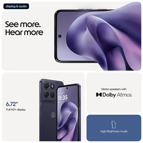 Motorola Moto G17 8/128 GB smartphone in PANTONE Evening Blue (Violet)