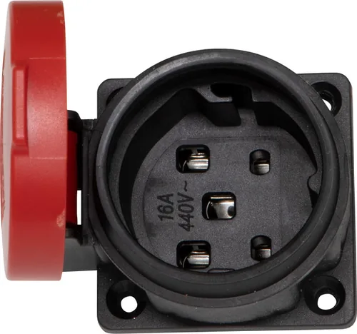 Brennenstuhl Einbausteckdose T25 IP55 Rot / Schwarz - Steckertyp Ausgang: T25 - Schutzklasse: IP55 - Montage: Einbau - Serie: Keine - E-Nr.: 0 - FI: Ohne