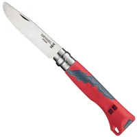 opinel Kindermesser N°7 Outdoor junior Rot - Typ: Klappmesser - Schalenmaterial: Kunststoff - Funktionen: Keine - Einhandklinge: Ja - Verriegelung: Arretierbare Klinge - Anzahl Funktionen: 1-10