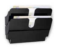 Durable FLEXIPLUS literature rack 2 shelves Black