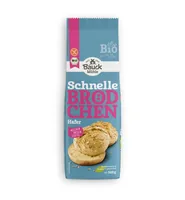 Bauck Mühle Schnelle Brödchen 500 g - Nährwertangabe pro: 100 g - Energiegehalt (in kj): 1473 KJ - Energiegehalt (in kcal): 348 Kcal - Fett: 2.5 g - Produkttyp: Brot - Davon gesättigte Fettsäuren: 0.5 g