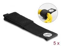 Delock Klettkabelbinder Schwarz 435 mm x 50 mm - Breite: 50 mm - Länge: 435 mm - Ausstattung Kabelmanagement: Wiederverwendbar - Haftend - Produkttyp: Klettkabelbinder - Verpackungseinheit: 5 Stück - Material: Polyester