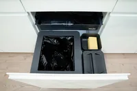 Müllex Abfalleimer BOXX 55/60-R Bio - Fassungsvermögen: 41 l - 5 l - 1.2 l - Breite: 55 cm - Höhe: 45 cm - Tiefe: 520 mm - Anzahl Behälter: 3 - Form: Eckig