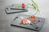 GEFU Schneidebrett Levoro 15 cm  x 24.2 cm - Material: Kunststoff - Breite: 15 cm - Detailfarbe: Grau - Griffe: Ja - Eigenschaften: Keine Eigenschaft - Zertifikate: Keine Zertifizierung