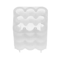 Glorex Kerzengiessform Bubble Weiss - Packungsgrösse: 1 Stück - Breite: 5.5 cm - 14.6 cm - Höhe: 6.5 cm - 6 cm - Länge: 22 cm - Detailfarbe: Weiss - Produkttyp: Kerzengiessform