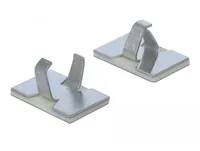 DeLOCK Cable clamp self-adhesive aluminium 10 pieces