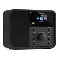 Audizio Internet Radio Nardo Schwarz - Radio Tuner: Internetradio - FM - DAB+ - Stromversorgung: Netzbetrieb - Detailfarbe: Schwarz - Ausstattung: Sleep-Timer - Display - Weckfunktion - Schlummerfunktion - Fernbedienung - Senderspeicher - Typ: Tischradio