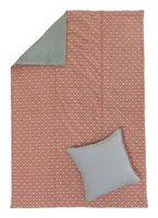 Urbanara Picknickdecke Mallur 130 x 190 cm - Taubenblau / Naturweiss - Breite: 130 cm - Material: Baumwolle - Polyester - Nachhaltigkeit: Nicht angegeben - Länge: 190 cm - Sportart: Outdoor - Farbe: Taubenblau