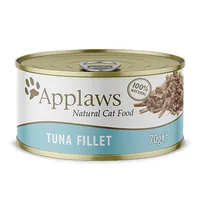 Applaws Nassfutter Thunfischfilet 70 g - Tierbedürfnis: Verdauung - Magen & Darm - Geschmacksrichtung: Fisch - Zertifikate: Keine Zertifizierung - Fleischsorte: Thunfisch - Packungsgrösse: 70 g - Futtereigenschaft: Ohne künstliche Zusätze - Glutenfrei - H