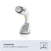 Ariete Dampfbürste 4167 1200 W - Detailfarbe: Weiss - Grau - Leistung: 1200 W - Füllmenge: 260 ml - Dampfstoss: 20 g/Min