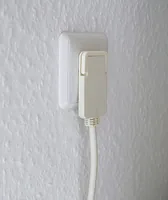 Verlängerungskabel, 1x Winkel-Flachstecker (weiß, 3 Meter)