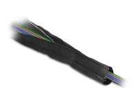 EMV Abschirmgeflechtschlauch mit Klettverschluss hitzebeständig 1 m x 25 mm schwarz