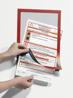 DURABLE Präsentationsrahmen Duraframe A4 2 Stück Rot - Papierformat: A4 - Detailfarbe: Rot