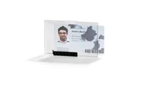 DURABLE Kartenhalter Pushbox Mono 10 Stück transparent