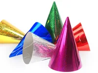 Partydeco Partyhüte holografisch Mehrfarbig, 16 x 10 cm, 20 Stück - Packungsgrösse: 20 Stück - Produkttyp: Partyhüte - Material: Gummi - Folie - Papier - Detailfarbe: Mehrfarbig - Motto: Universal