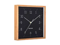 KARLSSON Wanduhr Neat Cuadrado 29.2 x 29.2 cm, Schwarz - Uhrtyp: Analog - Betriebsart: Batteriebetrieb - Funksignal: Nein - Funktionen: Zeit - Form: Quadrat - Detailfarbe: Schwarz