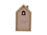 KARLSSON Wecker Modern Cuckoo Oro Mocha Brown - Betriebsart: Batteriebetrieb - Funksignal: Nein - Funktionen: Alarm - Weckfunktion - Ausstattung: Zeit - Displaytyp: Analog - Kein Display - Detailfarbe: Braun