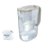 BRITA Wasserfilter Style Essential inkl. 1 Maxtra Pro Sand - Kapazität gefiltert: 1.4 l - Filterwechselanzeige: Ja - Detailfarbe: Sand - Set: Ja - Material: Kunststoff
