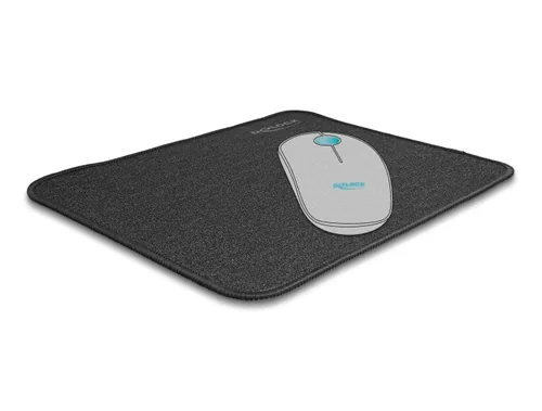 DeLOCK Mouse Pad glitter-black 300 x 245 mm