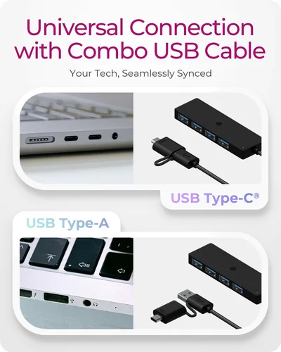 ICY BOX 4 Port USB-C/A to USB-A IB-HUB1424-C3 3.2Gen 1 Hub