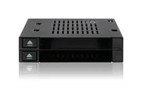 Icy Dock MB522SP-B storage drive docking station Schwarz