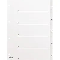 Kolma 18.554.16 tab index Numeric tab index Paper White
