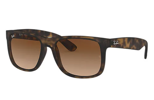 Ray-Ban Sonnenbrille Justin Rubber Light Havana - Grössentyp: Normalgrösse - Brillenform: Quadratisch - Brillenglasfarbe: Braun - Detailfarbe: Tortoise - Altersgruppe: Erwachsene - Zielgruppe: Unisex