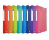 Oxford Gummibandmappe A4, assortiert - Typ: Gummibandmappe - Ausstattung: Gummiband - Detailfarbe: Schwarz - Material: Polypropylen (PP)