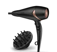 Babyliss Haartrockner Bronze Shimmer D566CHE - Typ: Trockner - Diffusor: Ja - Klappbarer Griff: Nein - Spannungsanpassung: Keine Angaben - Detailfarbe: Bronze - Schwarz - Ionentechnologie: Ja