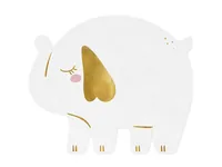 PartyDeco SPK33 paper napkins Gold, White 12 pc(s)