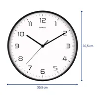 MAUL MAULdrip Quartz clock Round Black
