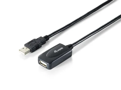 Equip Kabel USB-A2.0->A Akt. Erweiter. StBu 5.00m schwarz