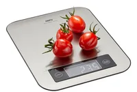 GEFU Küchenwaage Score - Bedienungsart: App - Messschritte: 1 g - Tara-Zuwiegefunktion: Ja - Detailfarbe: Silber - Gewicht Max.: 5 kg - Material: Edelstahl - Kunststoff