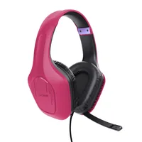 Trust Headset GXT 415P Zirox Pink/Schwarz - Audiokanäle: Stereo - Surround-Sound: Nein - Detailfarbe: Pink - Schwarz - Plattform: PlayStation 5 - PlayStation 4 - Nintendo Switch - Xbox Series S - Xbox Series X - Kopfhörer Trageform: On-Ear - Mikrofon Eige