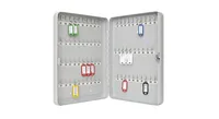 WEDO Schlüsselschrank mit Schlüsselöffnung, 70 Schlüssel - Produkttyp: Schlüsselschrank - Widerstandsfähigkeit: Wassergeschützt - Schmutz - Detailfarbe: Grau