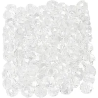 Creativ Company Glasschliffperlen 3 mm x 4 mm Transparent - Packungsgrösse: 100 Stück - Durchmesser: 4 mm - 3 mm - Detailfarbe: Transparent - Perlenart: Glasperlen