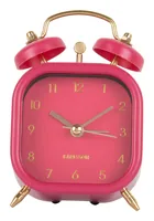 Karlsson KA5921DP wall/table clock Analog clock Square Metallic, Dark pink