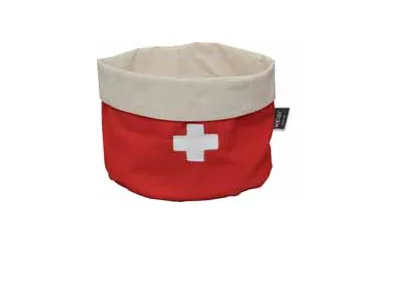 Heidi Cheese Line Fondue-Brottasche Rondo CH Ø 20 cm Rot - Material: Baumwolle (CO) - Detailfarbe: Rot - Eigenschaften: Keine Eigenschaft
