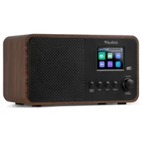 Audizio DAB+ Radio Avio Braun - Radio Tuner: FM - DAB+ - Stromversorgung: Netzbetrieb - Detailfarbe: Braun - Ausstattung: Sleep-Timer - Display - Weckfunktion - Schlummerfunktion - Senderspeicher - Typ: Tischradio